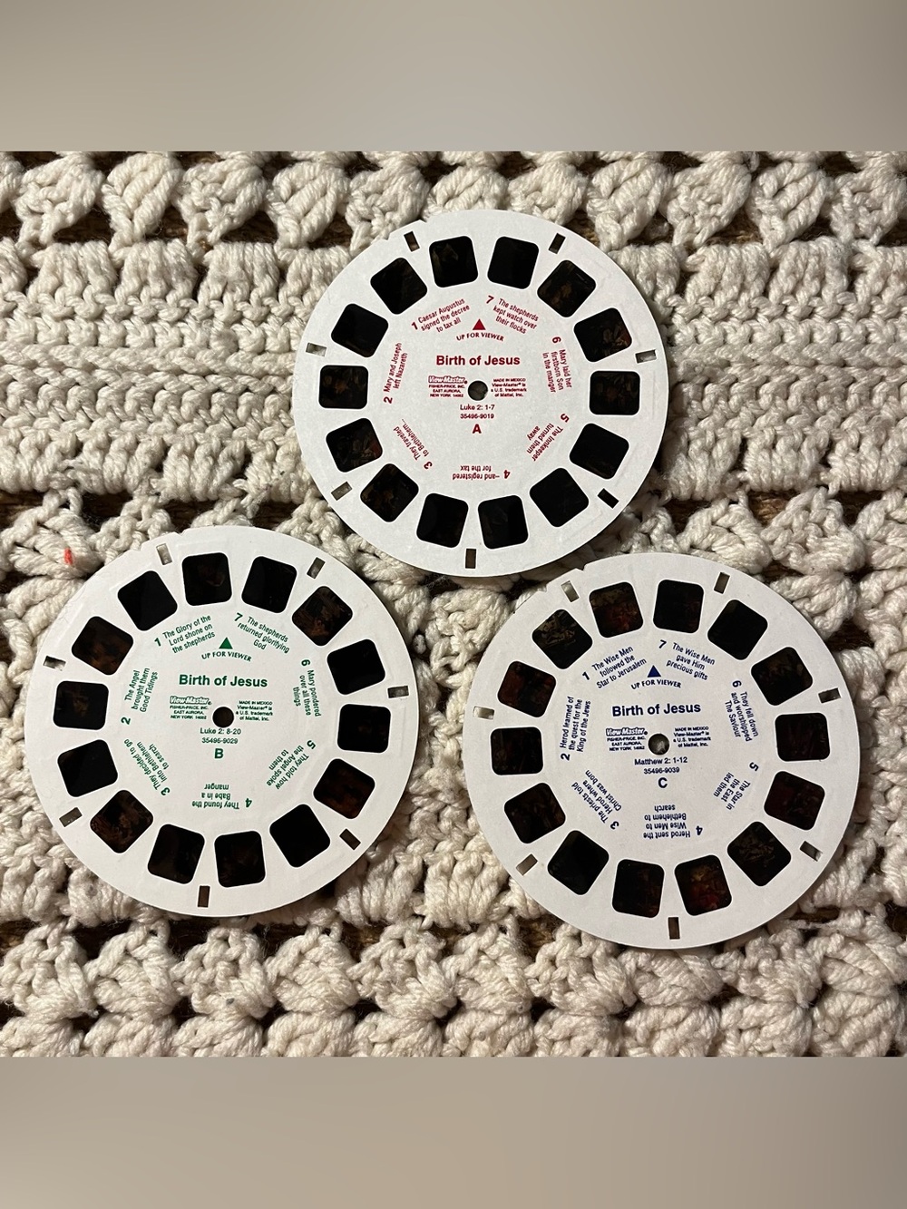 Viewmaster Jesus Birth of our Saviour  Vintage View-Master 3 Reel Set Christian